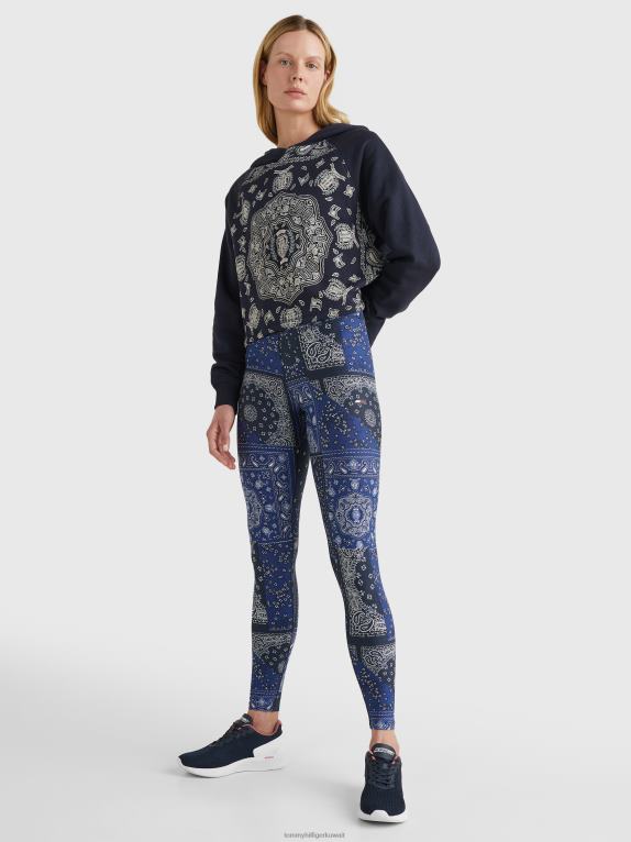 خليط باندانا Tommy Hilfiger هوديس تيري مطبوعة بالرياضة 446442656