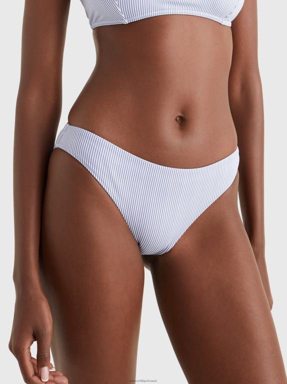 شريط إيثاكا الأزرق Tommy Hilfiger قطعة بيكيني سفلية ملفوفة بشعار الماركة 446442668