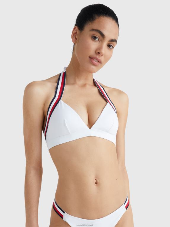 أبيض Tommy Hilfiger بيكيني علوي مثلث ثابت 446442677