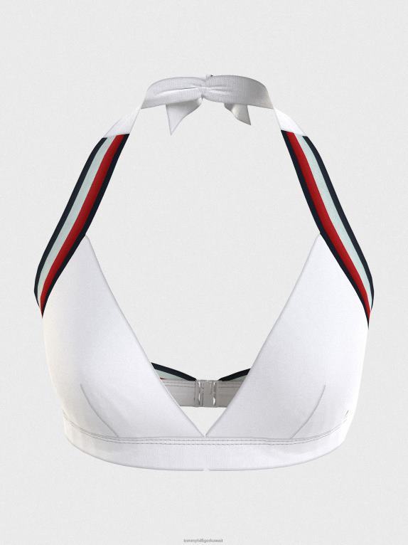 أبيض Tommy Hilfiger بيكيني علوي مثلث ثابت 446442677