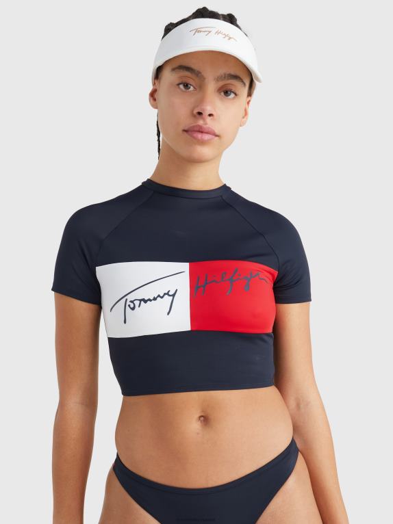سماء الصحراء Tommy Hilfiger واقي طفح جلدي مقصوص بالألوان 446442679
