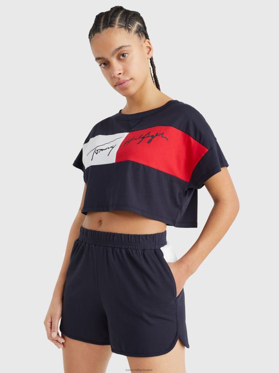 سماء الصحراء Tommy Hilfiger تي شيرت قصير متباين الألوان 446442697