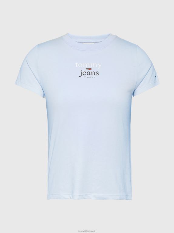 سماء شامبراي Tommy Hilfiger تيشيرت بشعار أساسي 446442725