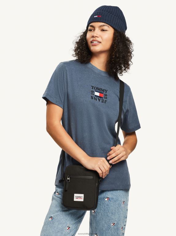 البحرية الشفق Tommy Hilfiger تيشيرت بشعار الماركة وقصة مريحة 446442730