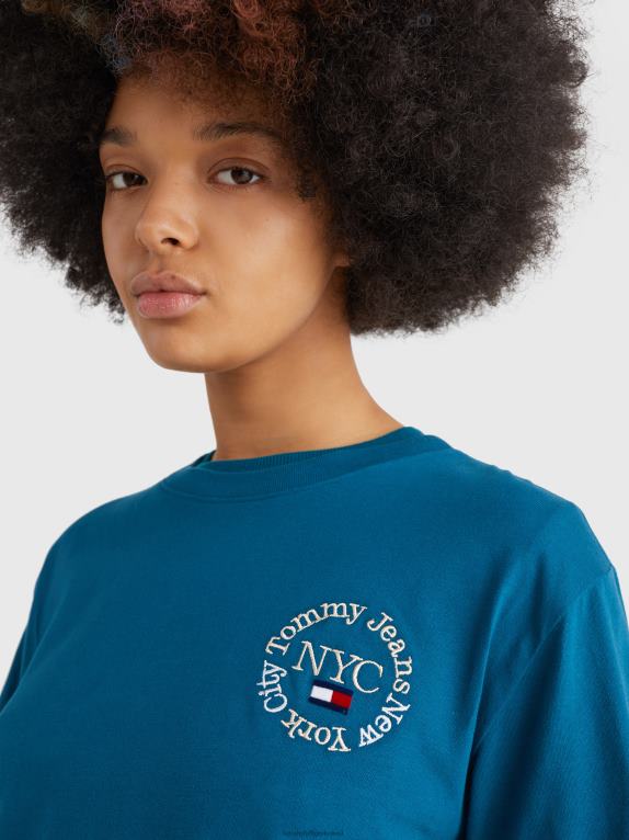 بنزين Tommy Hilfiger تيشيرت قصير بشعار الدائرة الخلفية 446442735