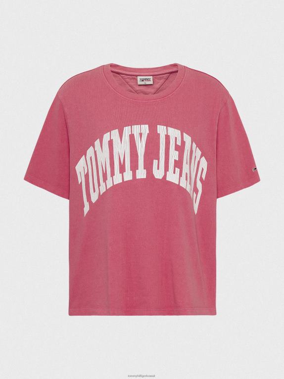 وردة الحديقة Tommy Hilfiger منحنى اقتصاص تي شيرت المتضخم 446442750