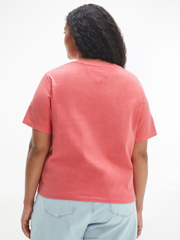 وردة الحديقة Tommy Hilfiger منحنى اقتصاص تي شيرت المتضخم 446442750