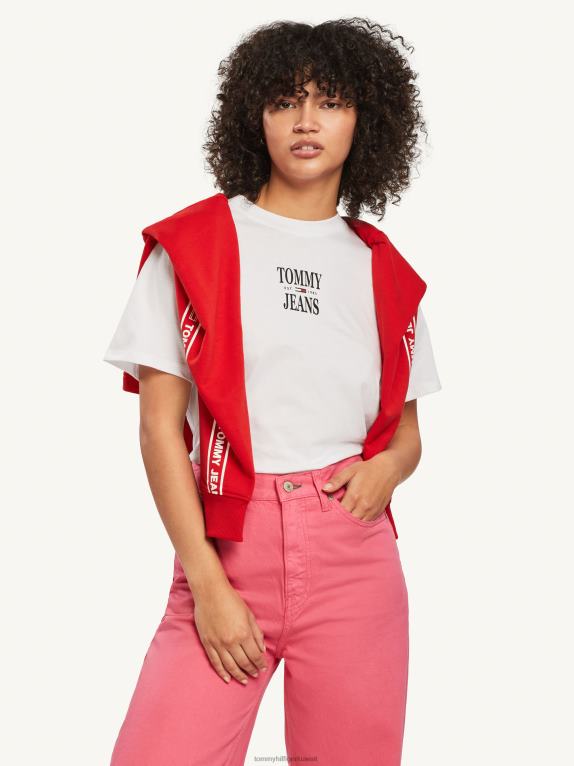 أبيض Tommy Hilfiger الشعار الأساسي الكلاسيكي 446442764