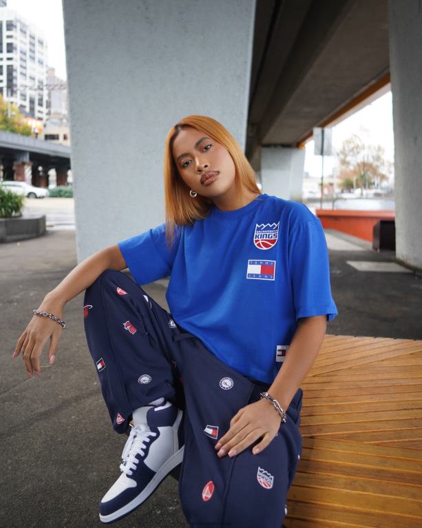 ملكي الأزرق / ساكرامي Tommy Hilfiger الجينز والقميص الدوري الاميركي للمحترفين اقتصاص 446442788