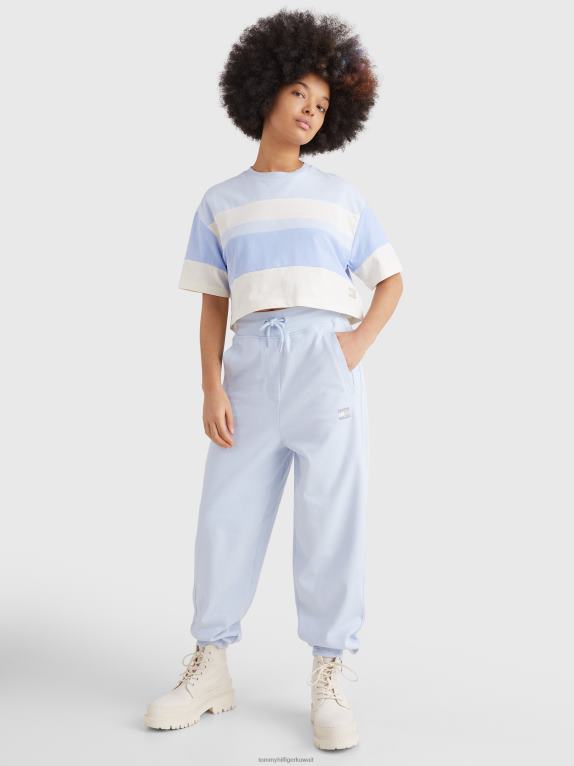 الأزرق المعتدل Tommy Hilfiger تيشيرت قصير بشعار الماركة متباين الألوان 446442812