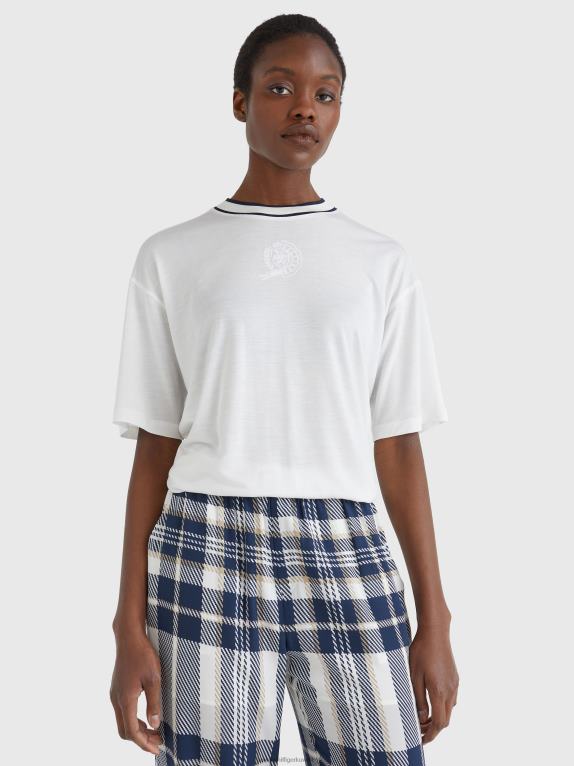 بيج فاتح Tommy Hilfiger أيقونات استرخاء نصف كم أعلى 446442820