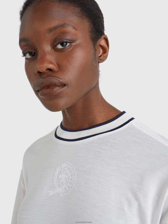 بيج فاتح Tommy Hilfiger أيقونات استرخاء نصف كم أعلى 446442820