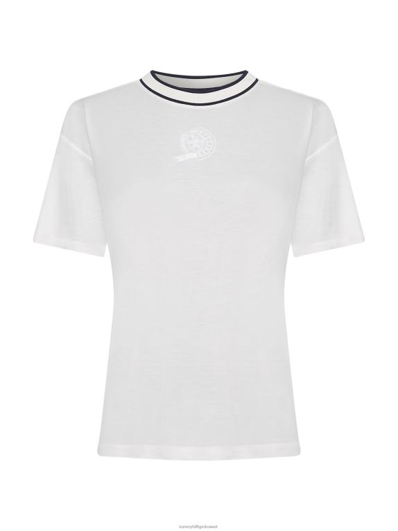 بيج فاتح Tommy Hilfiger أيقونات استرخاء نصف كم أعلى 446442820