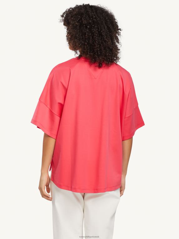 روعة الوردي Tommy Hilfiger تي شيرت بتطريز قمة مريح 446442823