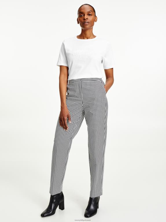 أبيض Tommy Hilfiger تي شيرت مطرز من القطن العضوي الخالص 446442832