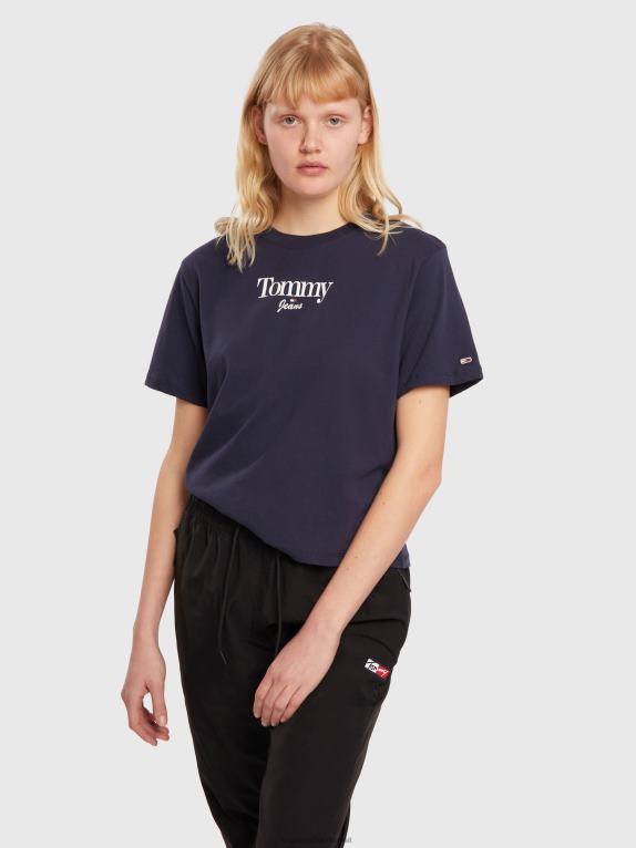 البحرية الشفق Tommy Hilfiger تيشيرت بشعار أساسي 446442844