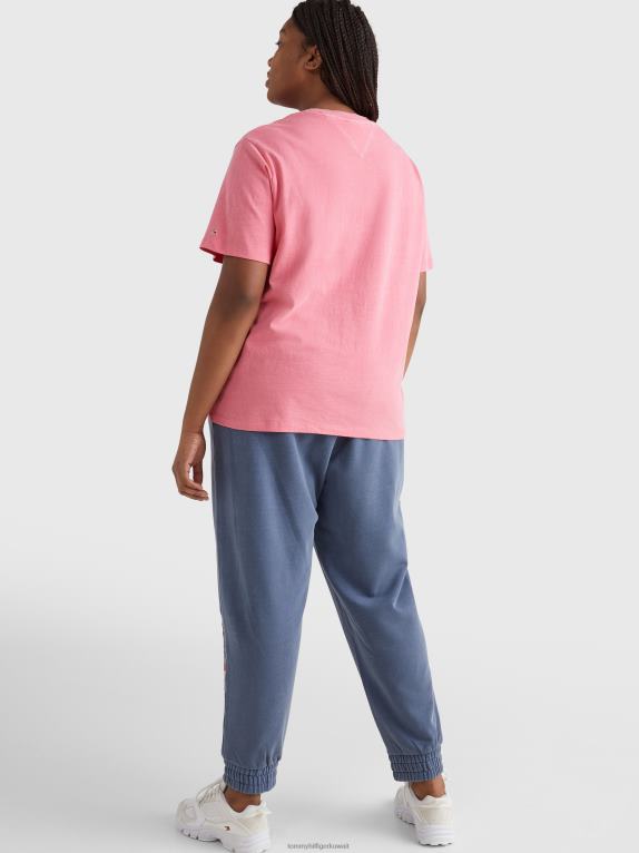 وردة الحديقة Tommy Hilfiger تي شيرت منحنى مريح من القطن العضوي 446442851