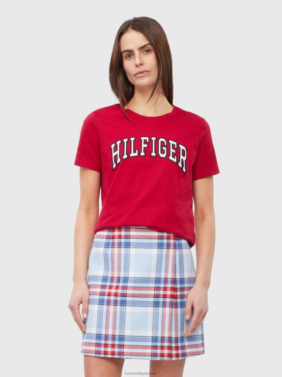 التوت الملكي Tommy Hilfiger تي شيرت اسكواش عادي بياقة دائرية 446442854