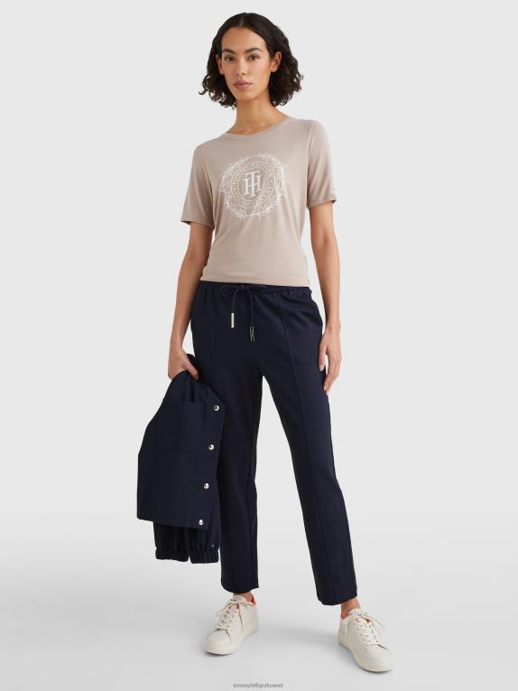 اللون البيج Tommy Hilfiger تي شيرت من الجلد السويدي 446442855