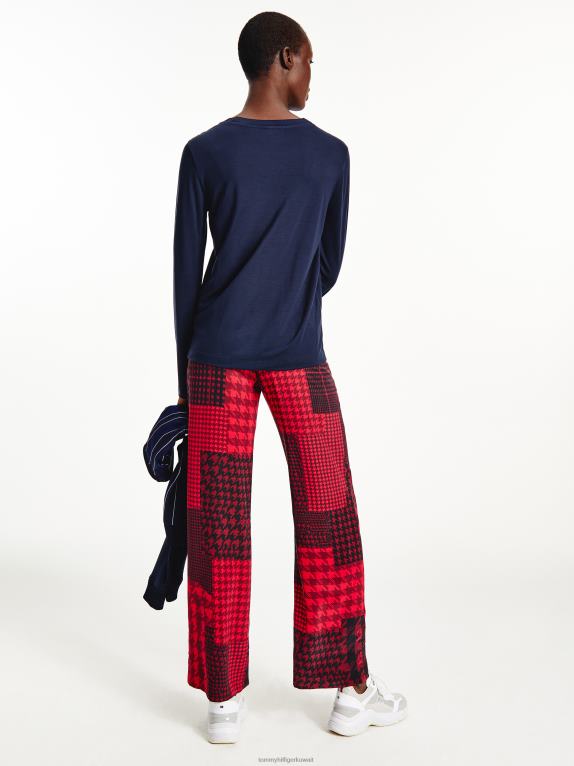 سماء الصحراء Tommy Hilfiger أيقونات تي شيرت بأكمام طويلة 446442856