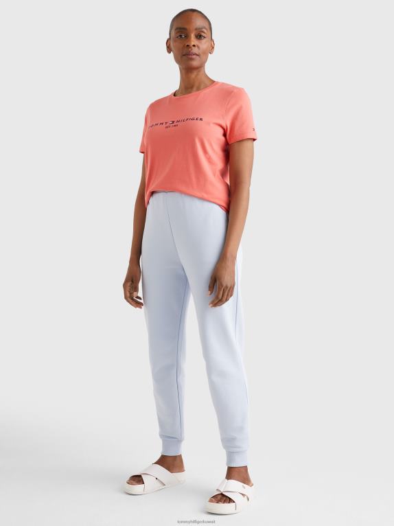 المرجان الكريستالي Tommy Hilfiger تيشيرت أساسي برقبة دائرية وشعار 446442866