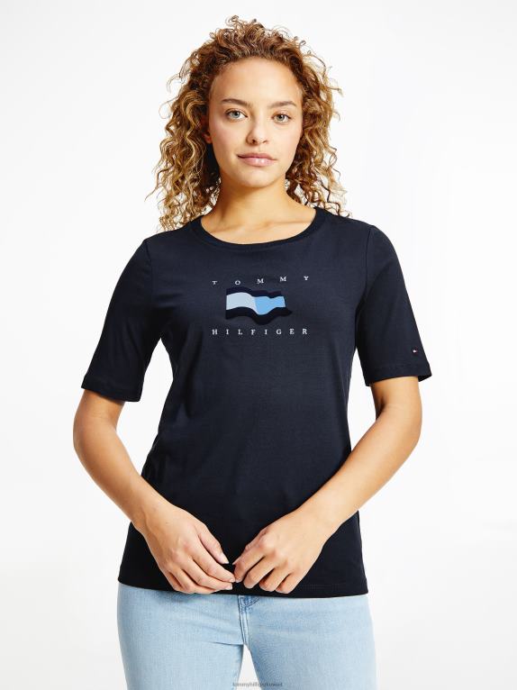 سماء الصحراء Tommy Hilfiger تي شيرت علم القطيع 446442874