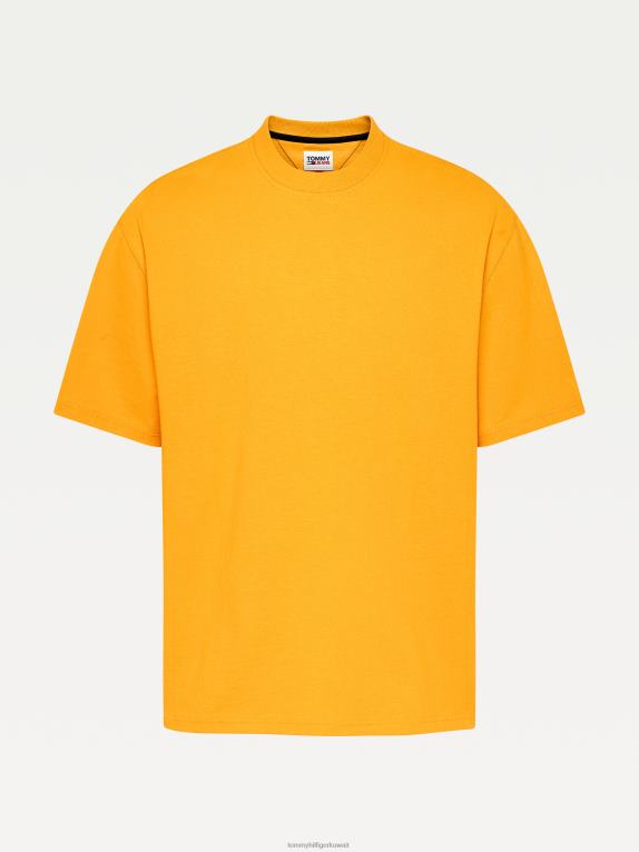 البراري الأصفر Tommy Hilfiger طاقم الرقبة تي شيرت 446442877