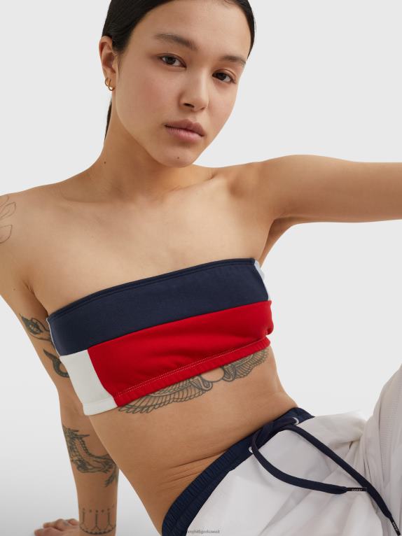 قرمزي عميق/متعدد Tommy Hilfiger أرشيف العصابة ذات الألوان المحظورة 446442893