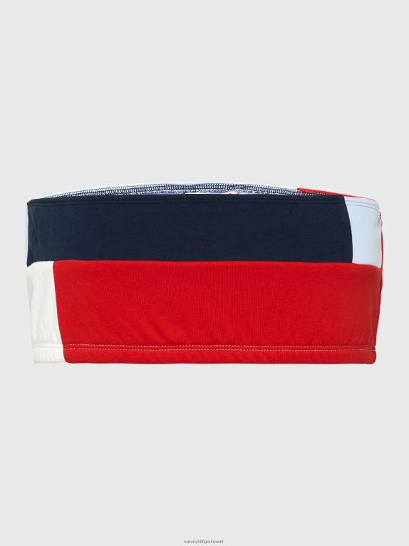 قرمزي عميق/متعدد Tommy Hilfiger أرشيف العصابة ذات الألوان المحظورة 446442893