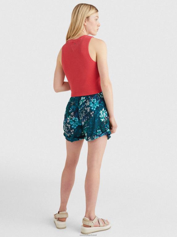 قرمزي عميق Tommy Hilfiger تيشيرت بشعار الماركة 446442901