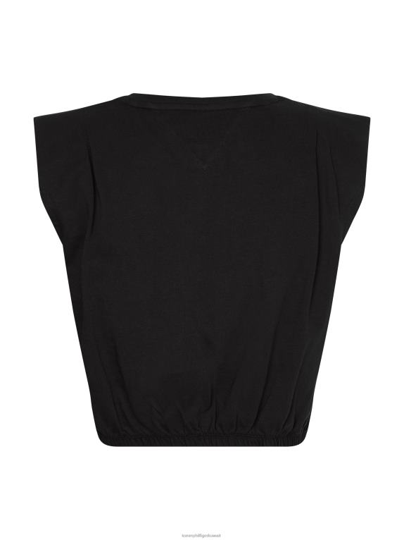 أسود Tommy Hilfiger قميص بدون أكمام بقصة ضيقة 446442909