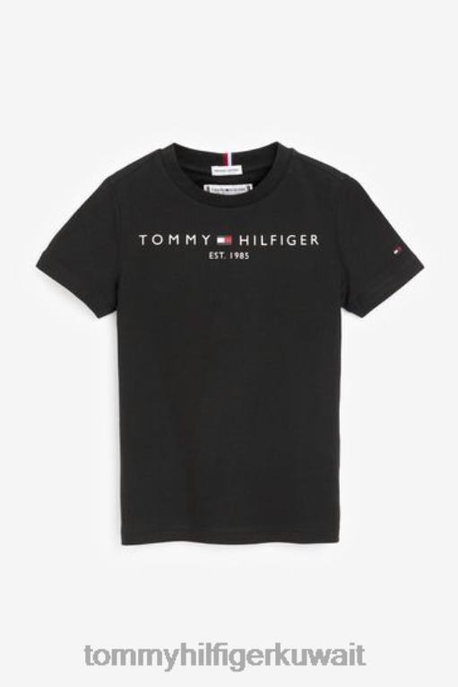 أسود Tommy Hilfiger تي شيرت أساسي 446442923