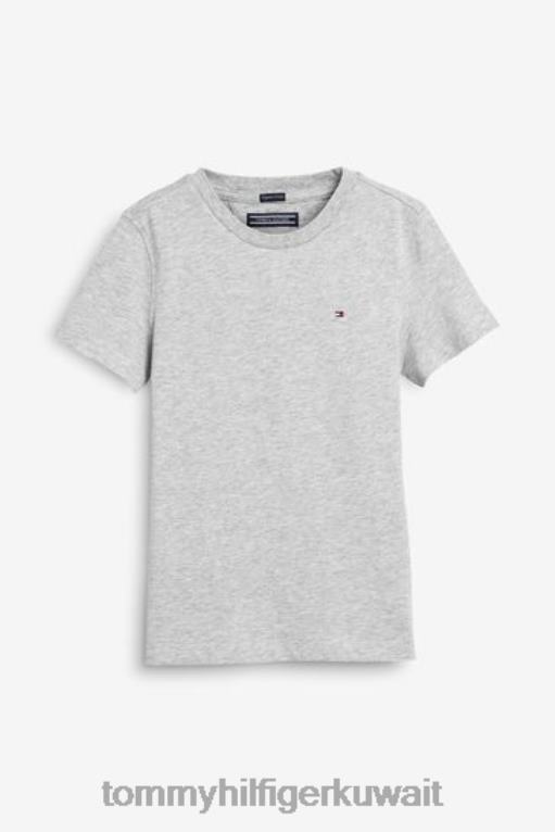 رمادي Tommy Hilfiger تي شيرت أساسي 446442943