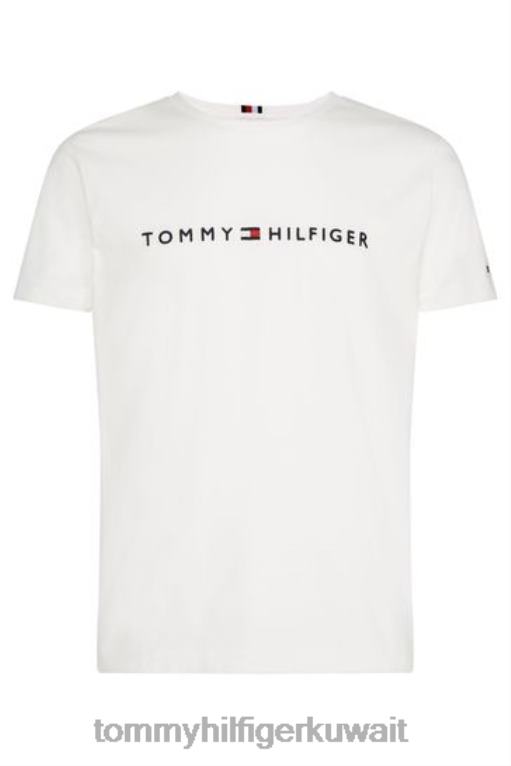 أبيض Tommy Hilfiger شعار تي شيرت 446442947