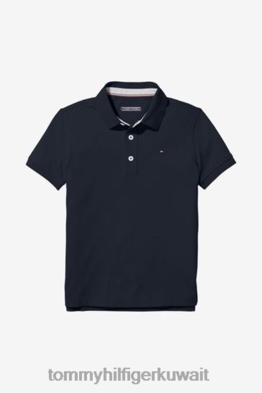 أزرق Tommy Hilfiger الأولاد قميص بولو الأساسية 446442956