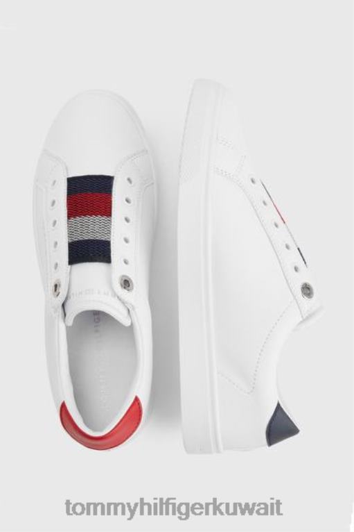 أبيض Tommy Hilfiger أحذية رياضية مرنة سهلة الارتداء 446442963