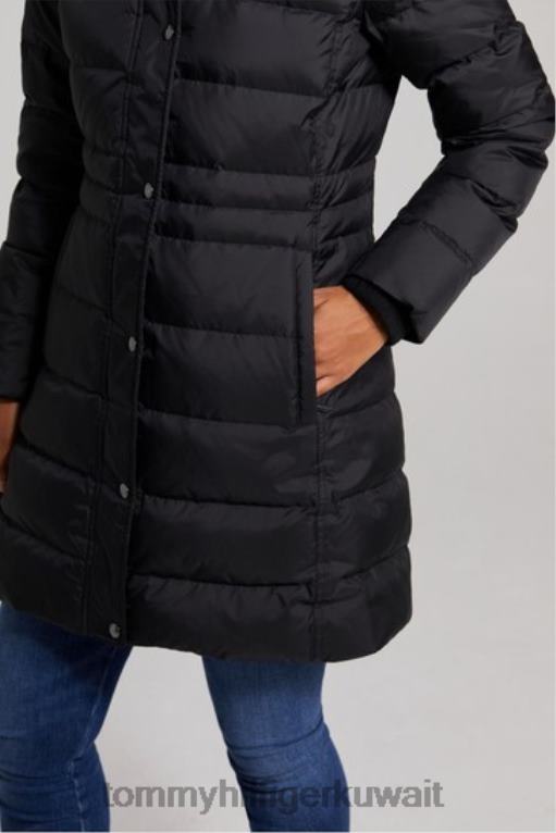 أسود Tommy Hilfiger تيرا أسفل معطف 446443003