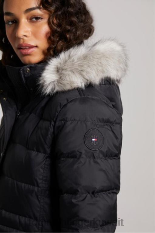 أسود Tommy Hilfiger تيرا أسفل معطف 446443003