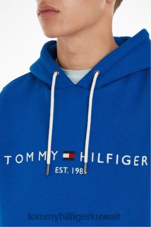 أزرق Tommy Hilfiger هوديي الشعار 446443011