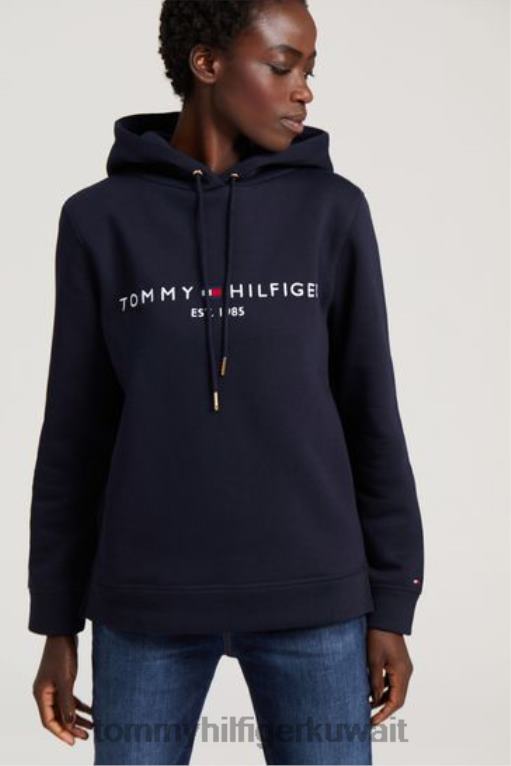 أبيض Tommy Hilfiger هوديي بشعار التراث 446443014