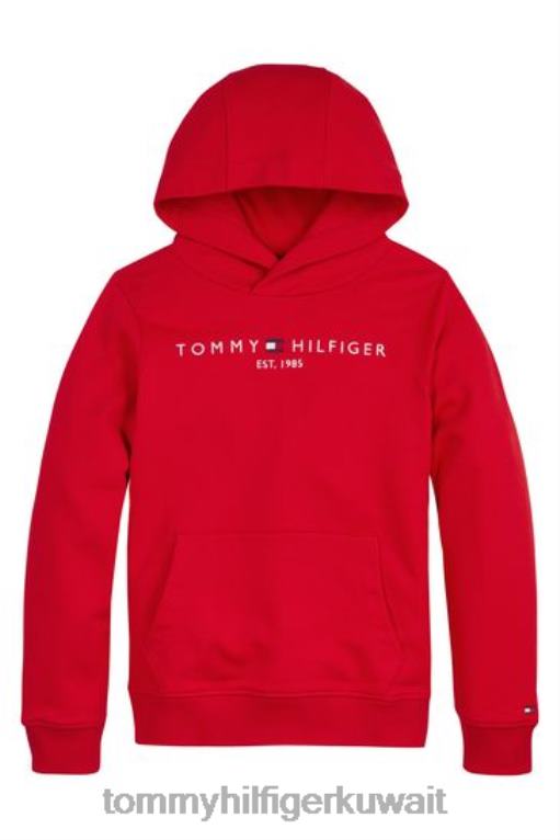 أحمر Tommy Hilfiger هوديي الأساسية 446443022