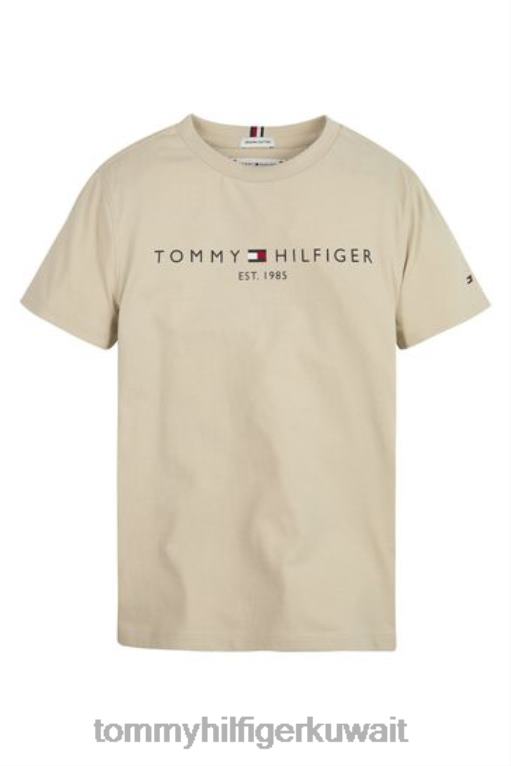 بني Tommy Hilfiger تي شيرت أساسي 446443026