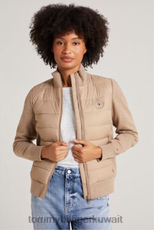 بني Tommy Hilfiger سترة مزيج متماسكة 446443034