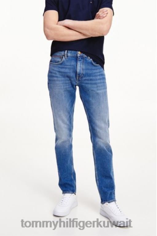 أزرق Tommy Hilfiger جينز دينتون مستقيم أساسي 446443039