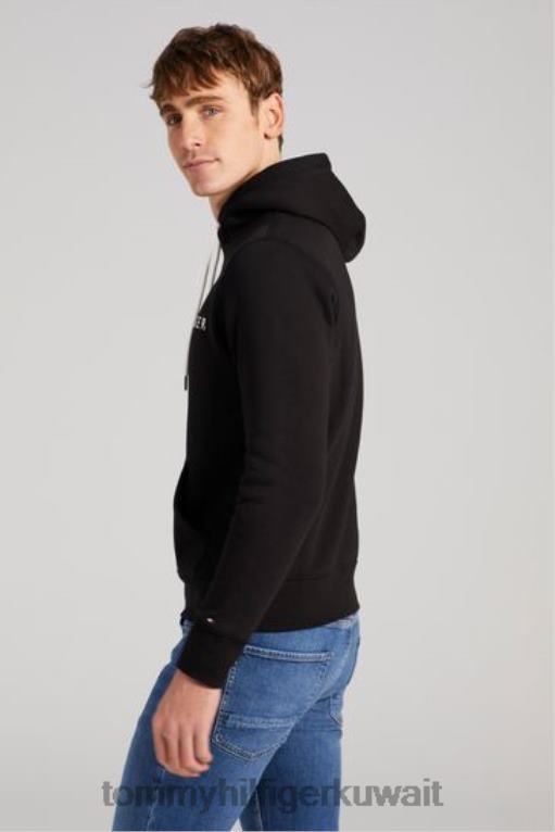 أسود Tommy Hilfiger هوديي الشعار الأساسي 446443045