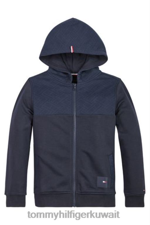 أزرق Tommy Hilfiger مونوغرام الرمز البريدي من خلال البلوز 446443050