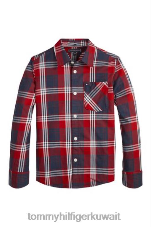 أحمر Tommy Hilfiger قميص الاختيار 446443064