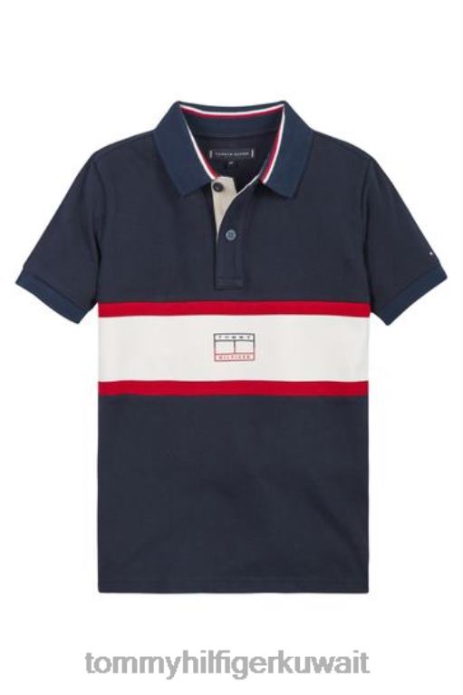 أزرق Tommy Hilfiger قميص بولو أساسي بألوان متعددة 446443071