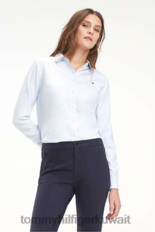 أبيض Tommy Hilfiger التراث جينا قميص عادي 446443082