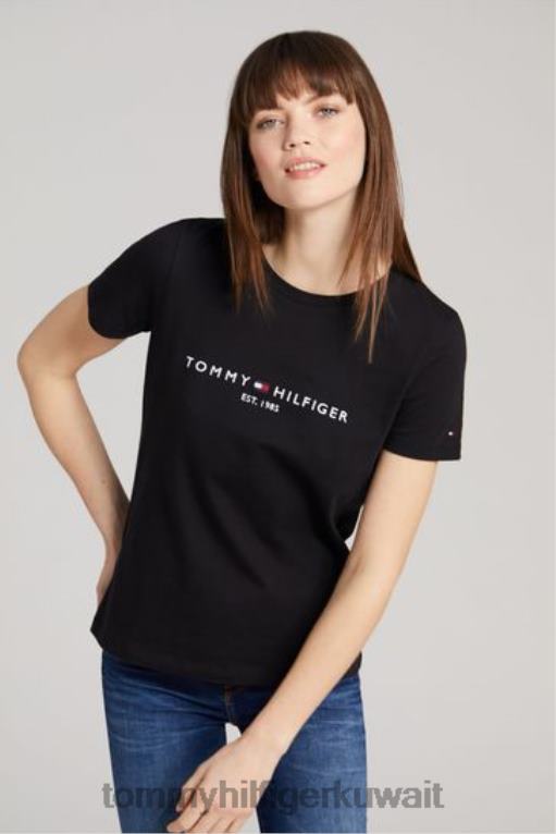 أبيض Tommy Hilfiger تيشيرت بشعار التراث 446443083